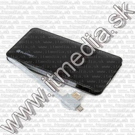 Image of Platinet Slim Powerbank Li-Po 6000mAh Black (42834) *Leather* EOL (IT10899)